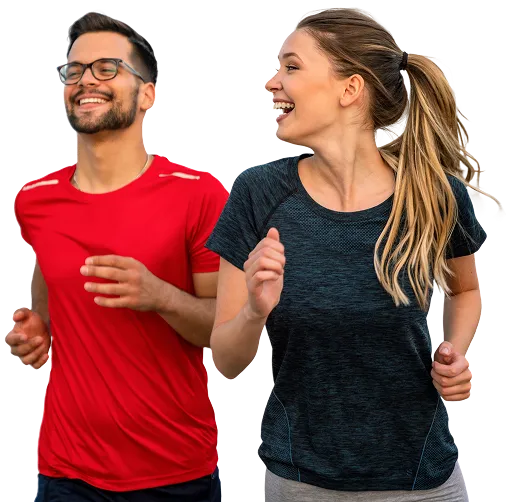 People running together